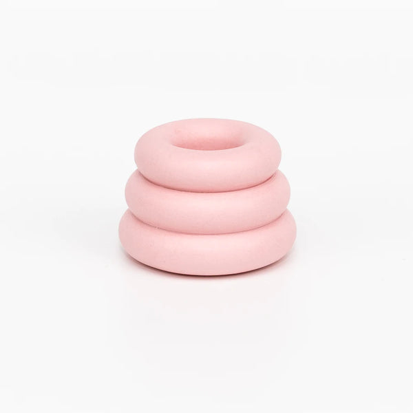 Yod + Co Triple O Candlestick Candle Holders yod and co Baby Pink  