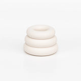 Yod + Co Triple O Candlestick Candle Holders yod and co Chalk White  