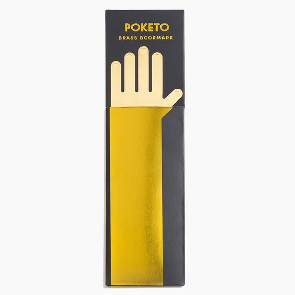 Brass Hand Bookmark by Poketo Bookmarks POKETO   
