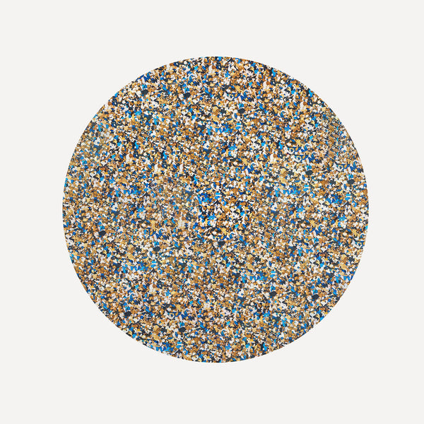Round Speckled Cork Placemats by Yod and Co. Placemats yod and co Blue  