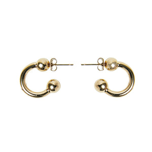 Devon Small Earrings by Justine Clenquet Earrings Justine Clenquet brass  