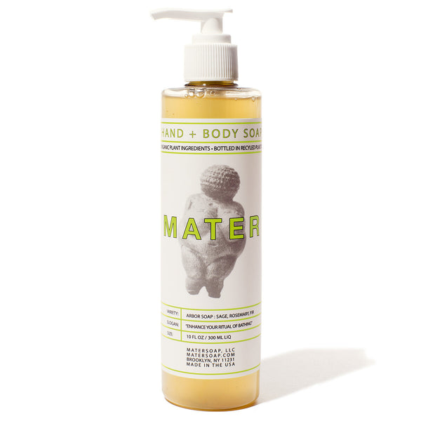 Mater 10 oz Hand + Body Soap  Mater Arbor  