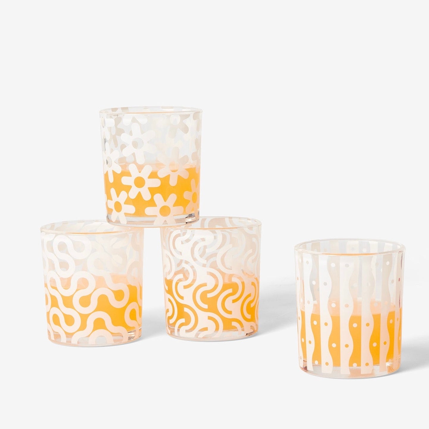 Pattern Glasses – Dusen Dusen for Areaware  CANDID HOME White  