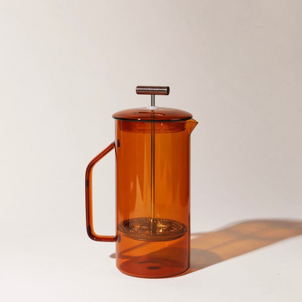 Glass French Press by Yield Design Co. Kitchen + Bar yield design co. Amber  