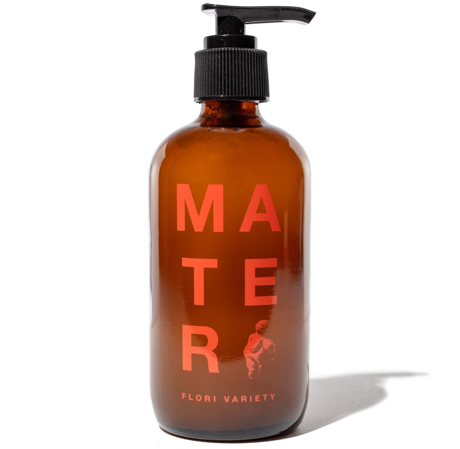 Mater Hand + Body Soap - Reusable Glass  Mater Flori : red bottle  