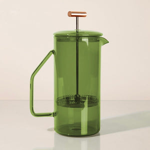 Glass French Press by Yield Design Co. Kitchen + Bar yield design co. Green  