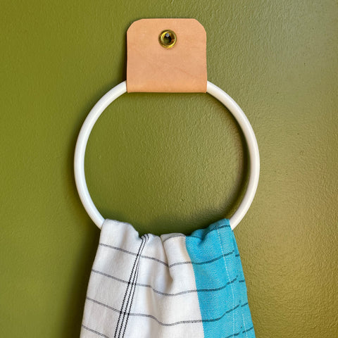 Towel Ring by New Made LA Towel Racks & Holders New Made LA WHITE  