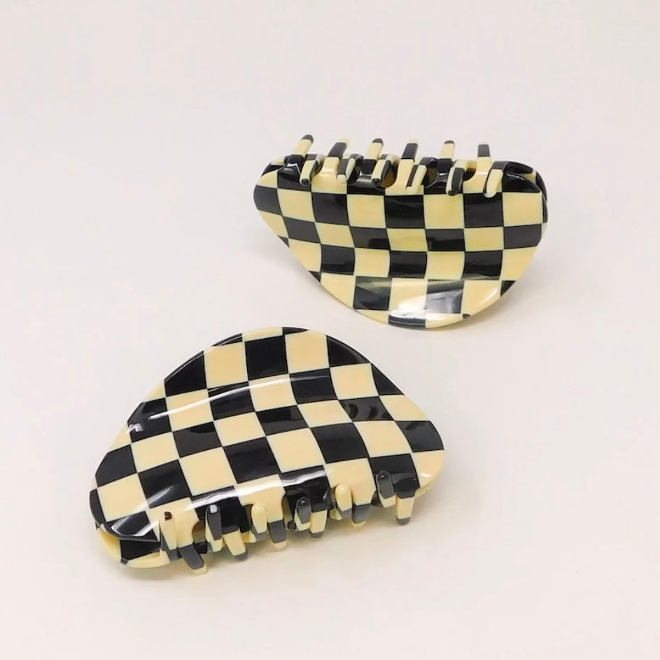 Checker Claw by Chunks Hair Claws & Clips Chunks Black  