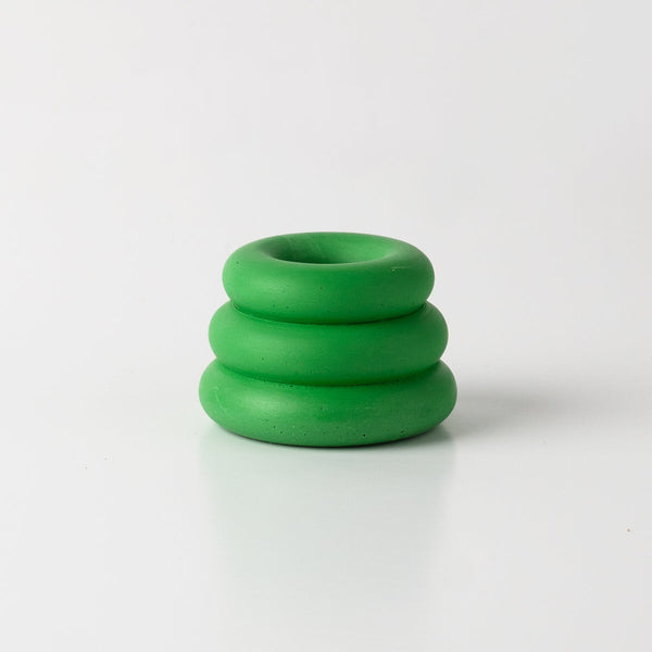 Yod + Co Triple O Candlestick Candle Holders yod and co Bright Green  