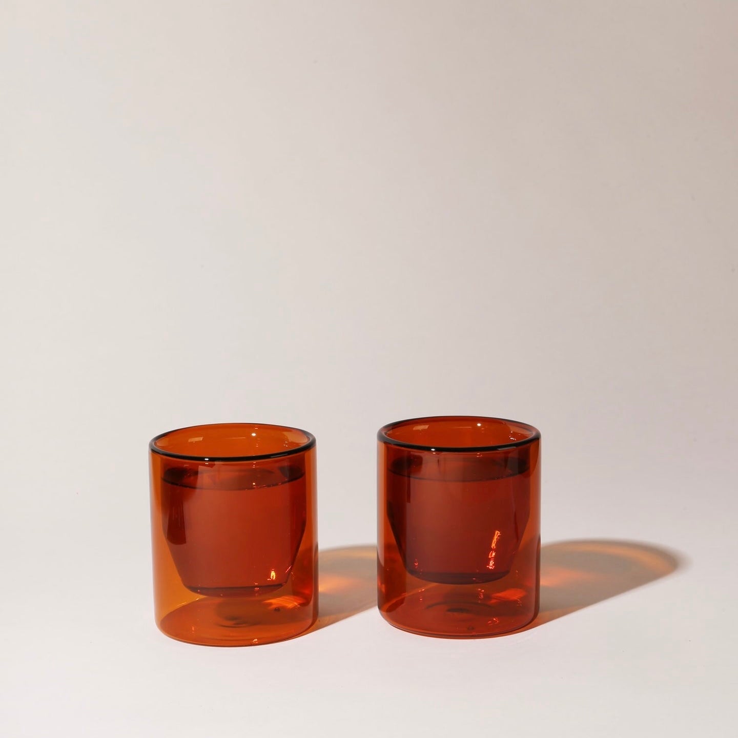 YIELD Double-Walled Glass Tumblers, Set of 2, Tall or Short Sizes