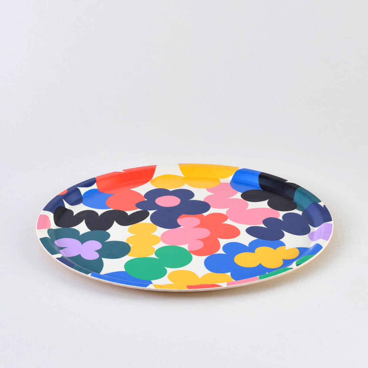 Round Floral Burst Tray - Micke Lindebergh for Wrap Magazine Decorative Trays Wrap Magazine Large round