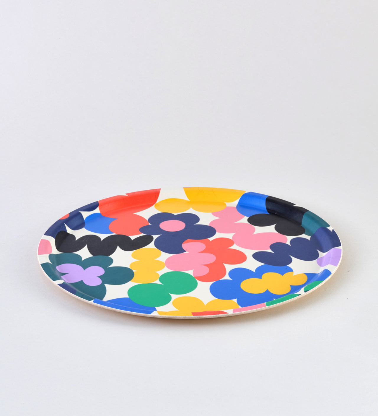 Round Floral Burst Tray - Micke Lindebergh for Wrap Magazine Decorative Trays Wrap Magazine Large round