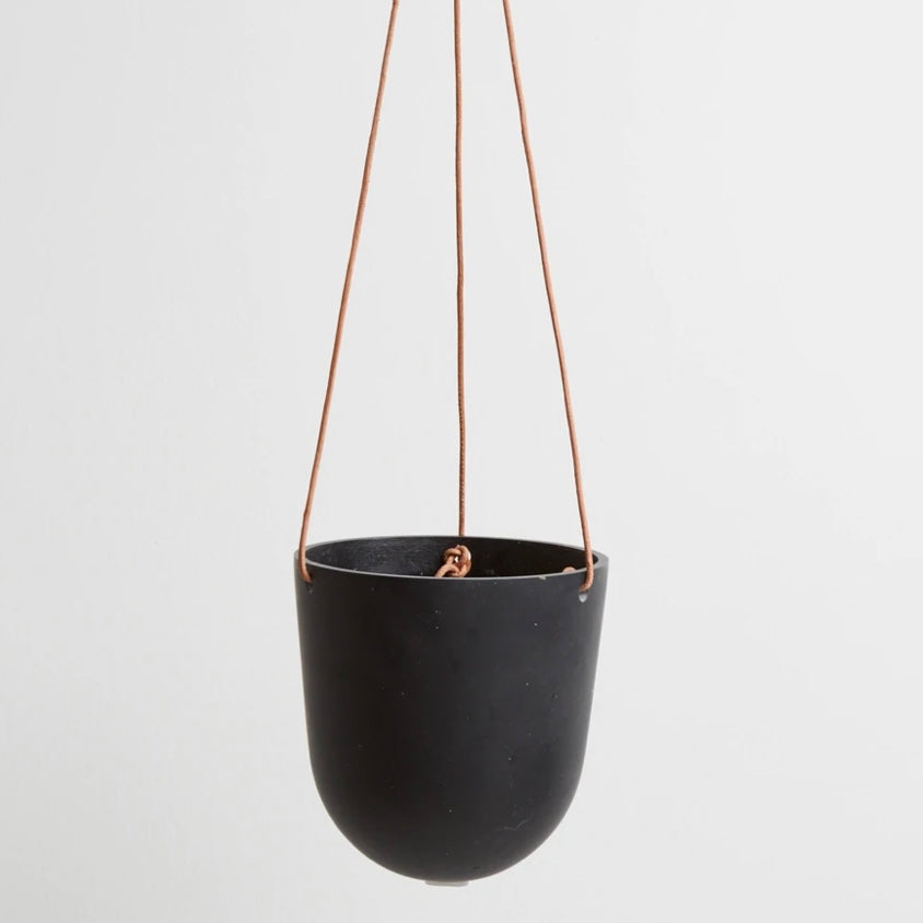 Hanging Planter by Capra Designs Pots & Planters Capra Designs Black  