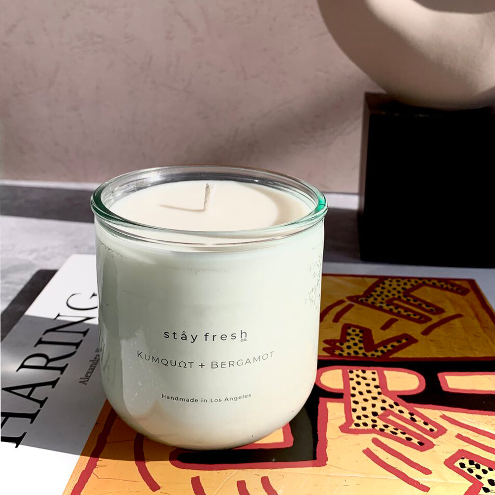 Stay Fresh Candles - 2 Sizes Available Candles stay fresh co 10 Oz. Kumquat + Bergamot  