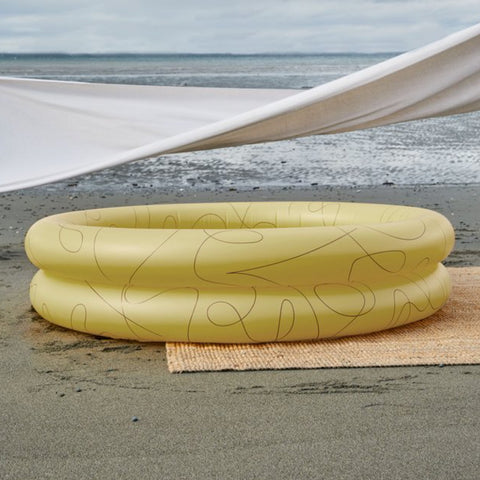Inflatable Pool by Mylle - Yellow Lines pool Mylle   