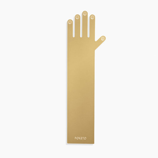 Brass Hand Bookmark by Poketo Bookmarks POKETO   