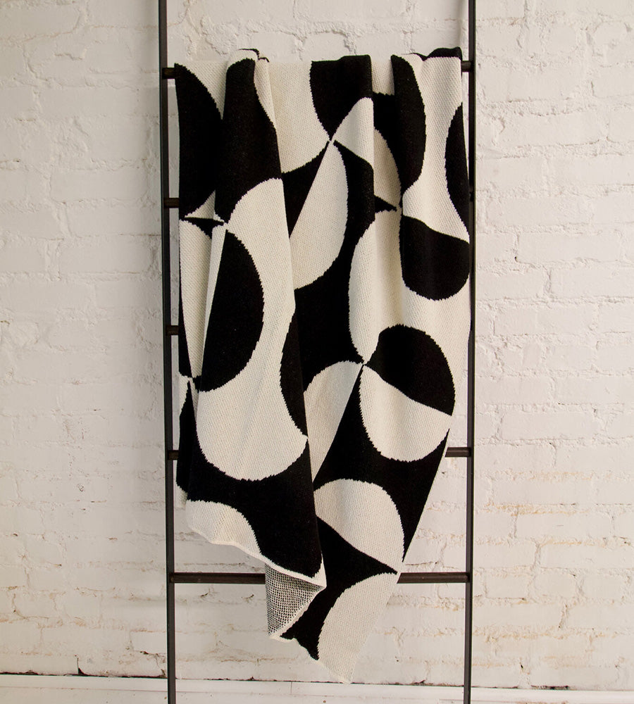 "Puzzle" Recycled Cotton Throw by Happy Habitat Blankets Happy Habitat   