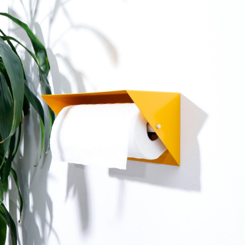 Paper Towel Holder by New Made LA styling object New Made LA Yellow  