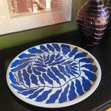 Serving Trays by Linnéa Andersson for Wrap Magazine tray Wrap Magazine Blue Round