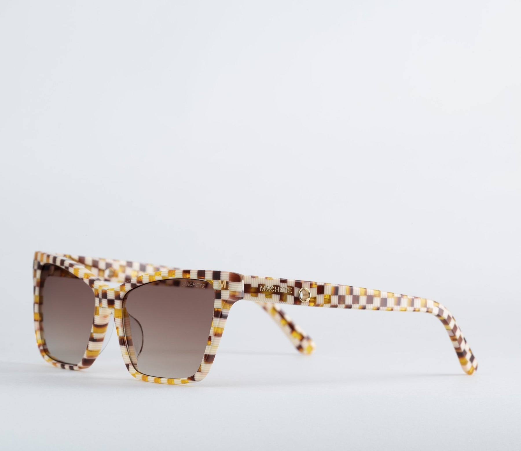Sally Sunglasses by Machete Sunglasses machete Tortoise Checker  