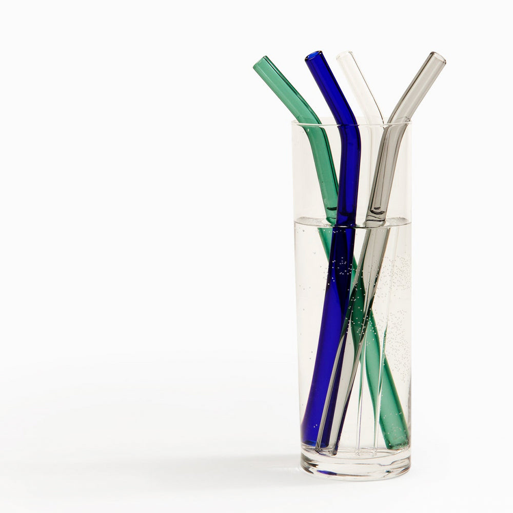 Glass Straw Set by Poketo Drinking Straws & Stirrers POKETO Cool  