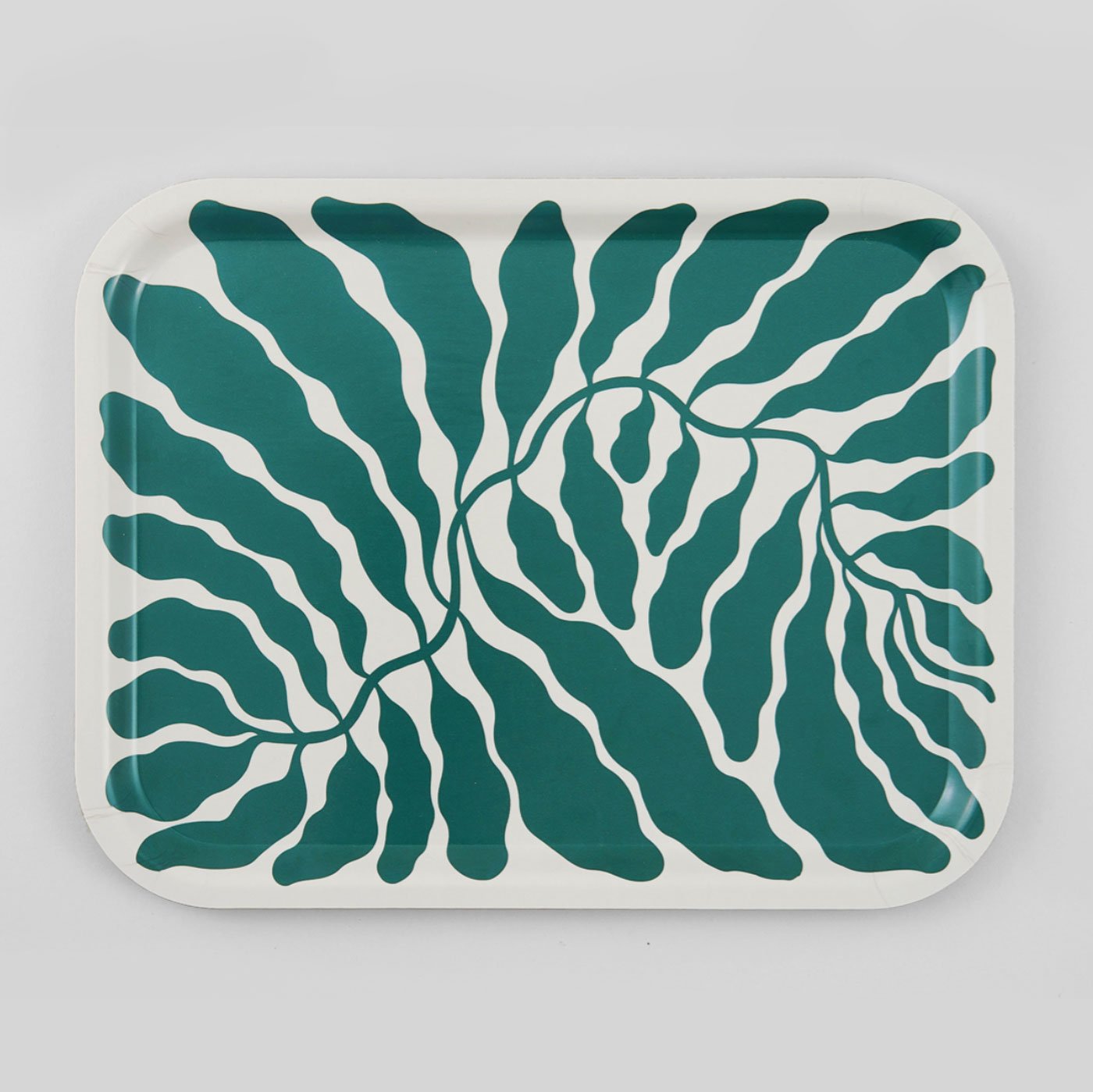 Serving Trays by Linnéa Andersson for Wrap Magazine tray Wrap Magazine Green Rectangle